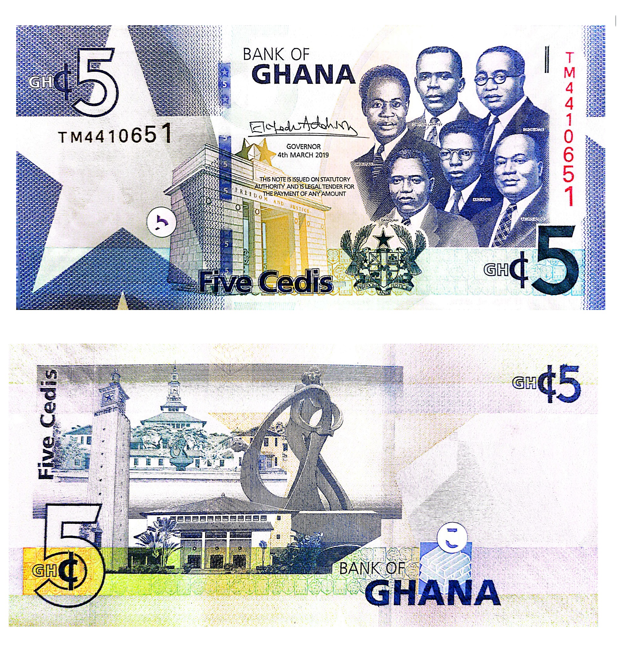 Ghana #W46  5 Cedis
